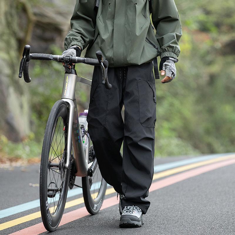 

2025 Модные мужские водонепроницаемые уличные брюки-парашюты: Универсальная, Трехзащитная, Повседневная Спортивная одежда прямого кроя S