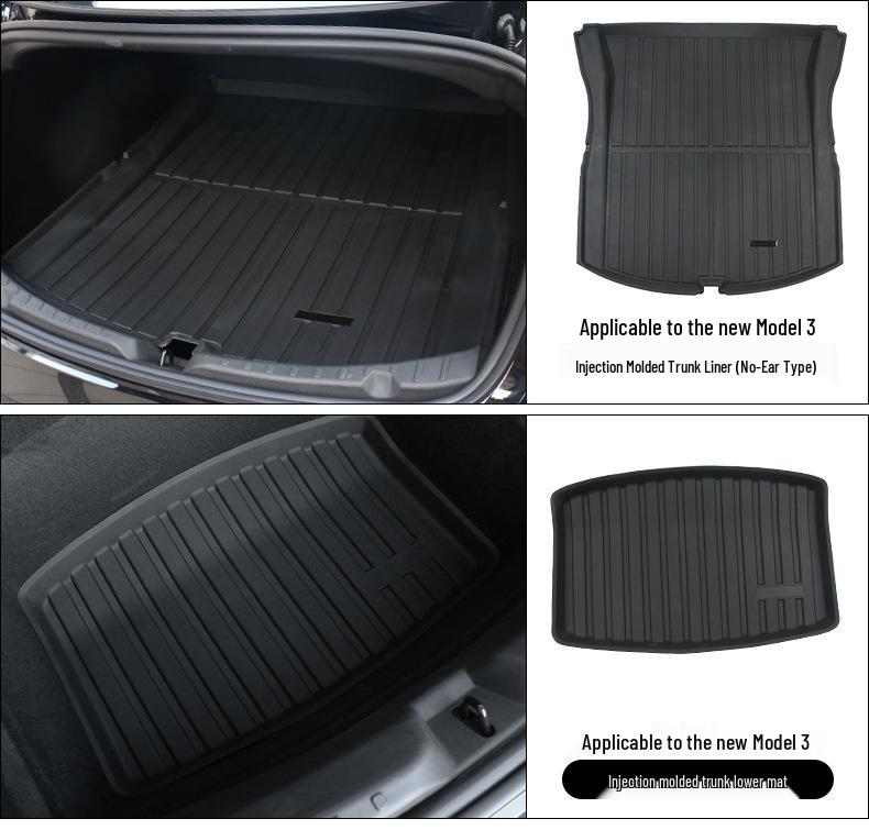 TPE Floor Mats for Tesla Model Y3 Interior - Complete Set for New Car Modification
