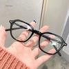 New Style Spectacles Female Transparent Polygon Shape Blue-Ray Blocking PC Spectacles Vintage Retro Female's Spectacles Eyeglasses