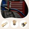 10Pcs Valve Stem 0.625in Hole Sturdy Replacement Brass Tubeless Air Liquid for Tires