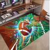 American Football Theme Soft Crystal Velvet Rug Custom Name & Text Print Non Slip Floor Rug for Bedroom Living Room