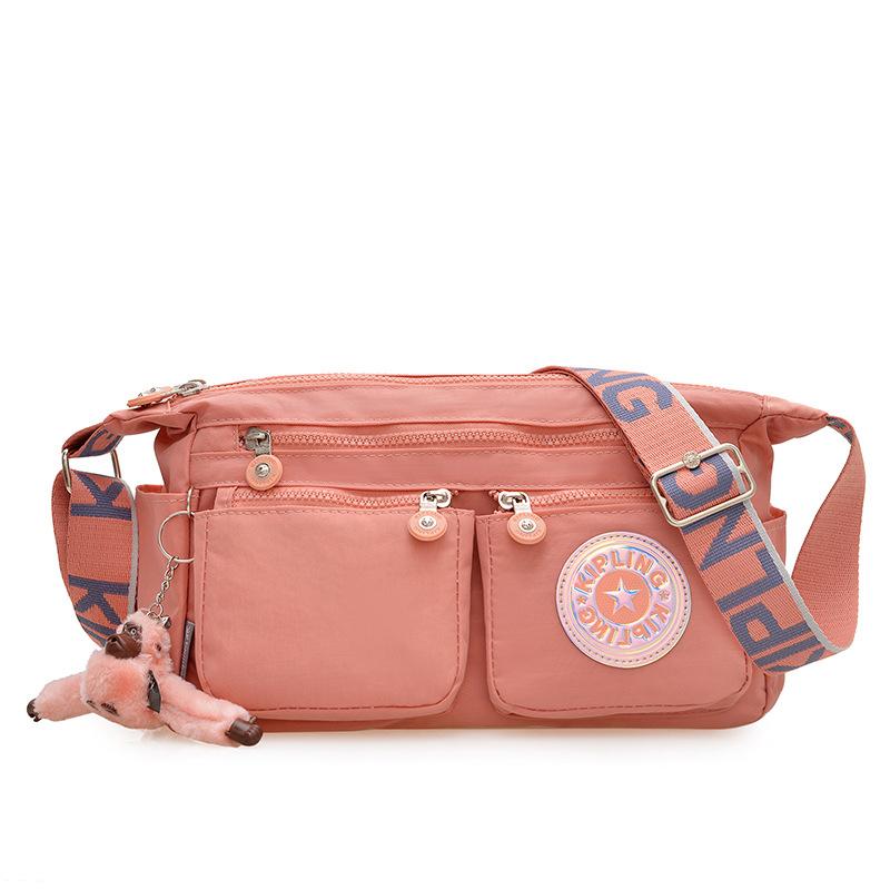 Spring and Summer Lightweight Multi-zipper Women's Crossbody Bag, Waterproof Crossbody Bag, Single-shoulder Bag