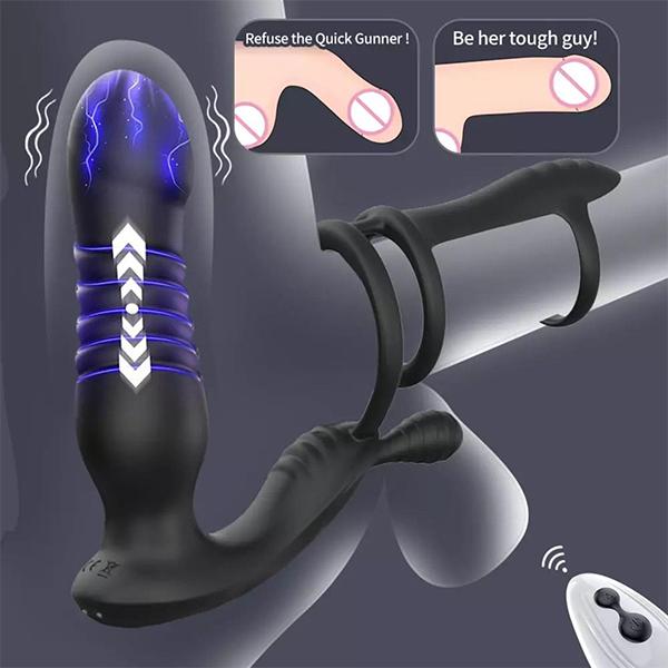 Sex Toys Vibratori anali Dito Massaggio alla prostata Stimolatore della prostata Masturbatore maschile Sex Toys per uomini Gay
