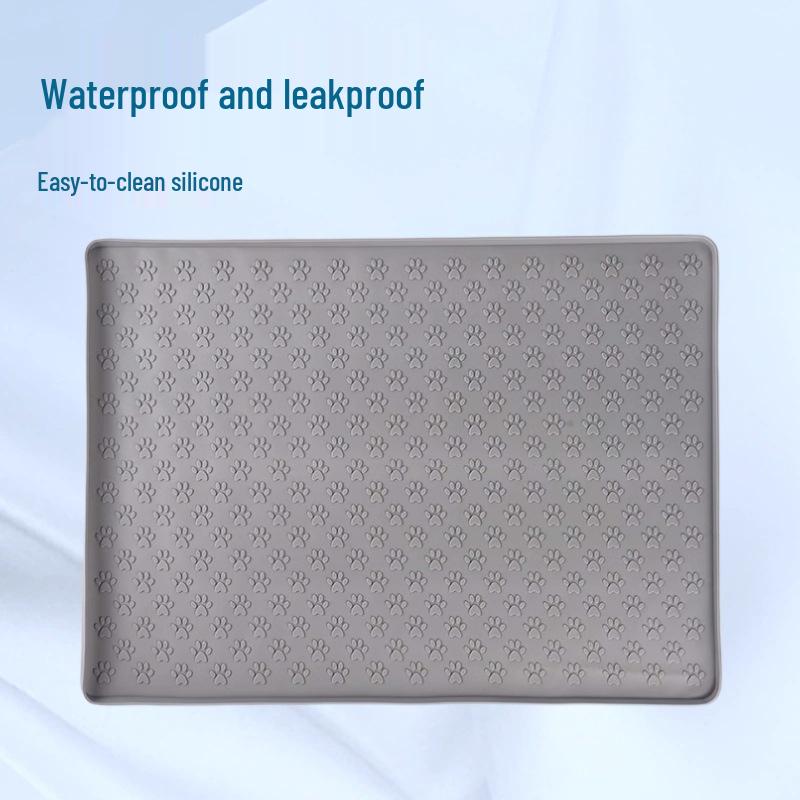 

Leakproof Silicone Pet Food Mat - Easy Clean, Foldable, Cat & Dog Placemat Square 30×30cm 170g