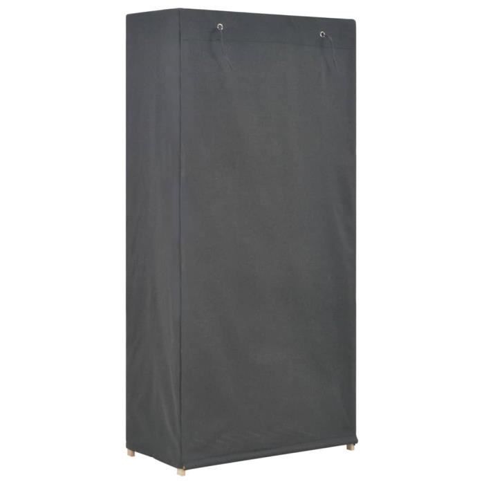 VidaXL 3-Tier Wardrobe Grey 79 X 40 X 170 Cm Fabric