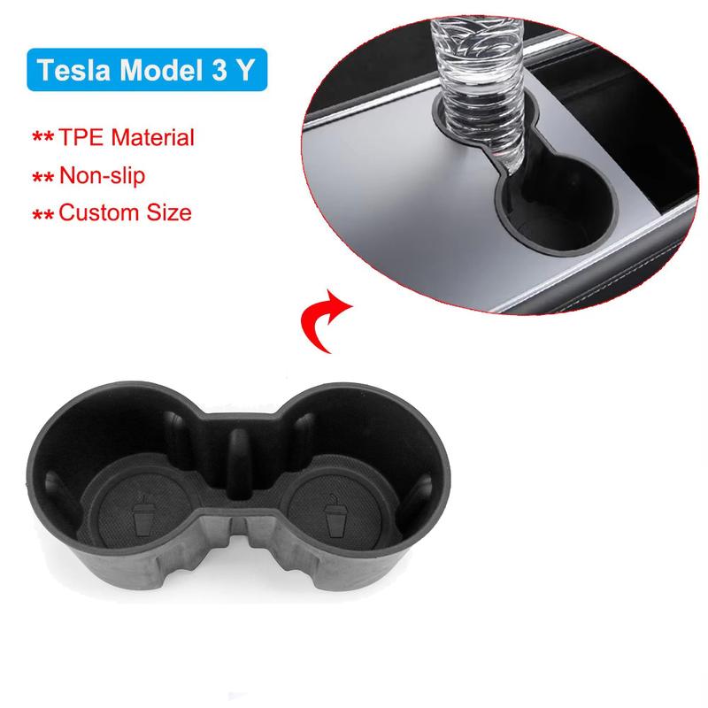 For Tesla Model Y 3 Center Console Storage Organizer Box Tray Armrest Hidden Box Bins Cup Holder Auto Interior Accessories