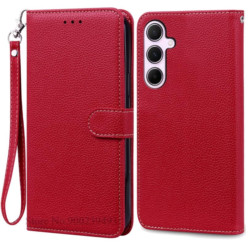 Etui A56 5G Dla Samsung A56 5G Etui Portfel Skórzane Klapka Dla Samsung Galaxy A56 Etui Podstawka Pokrowiec Książkowy Coque Fundas Etui