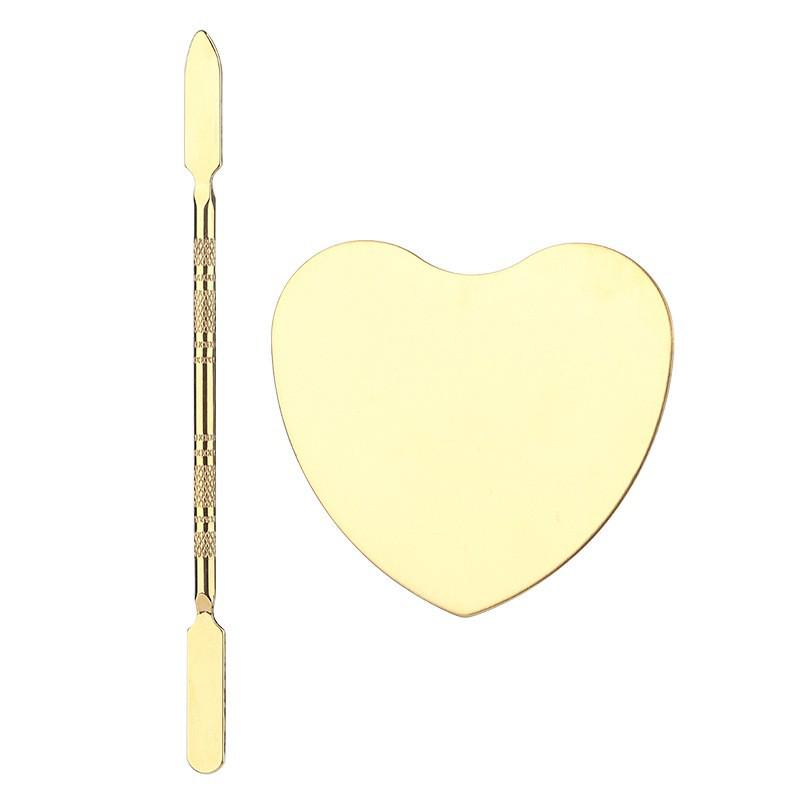 Set Paletă din Oțel Inoxidabil pentru Nail Art & Machiaj pentru Fond de Ten și Fard de Pleoape