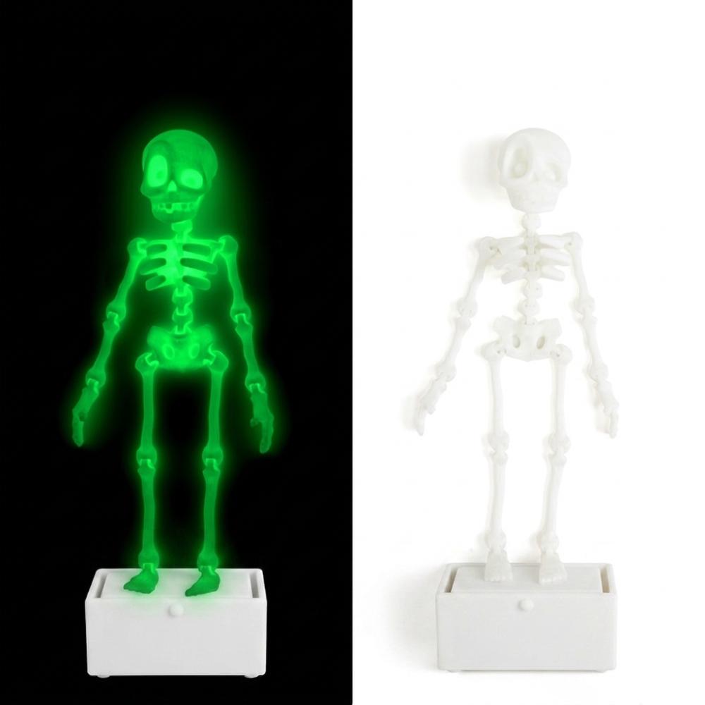 Glow in Dark Dancing Skeleton Aquarium Bubbler Movable Skeleton Fish Tank Bubbler  Aquatic Products