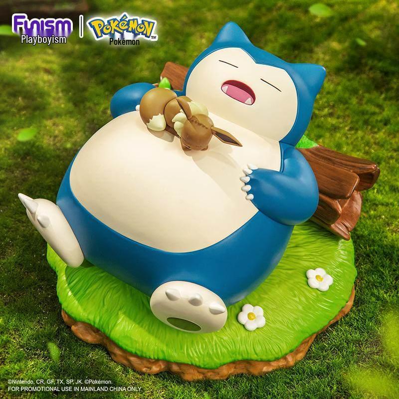 Бумажный крафт: Партнерство Кирби и Иви: Новогоднее украшение-подарок Pokemon Good Partner Figure - Snorlax and Eevee