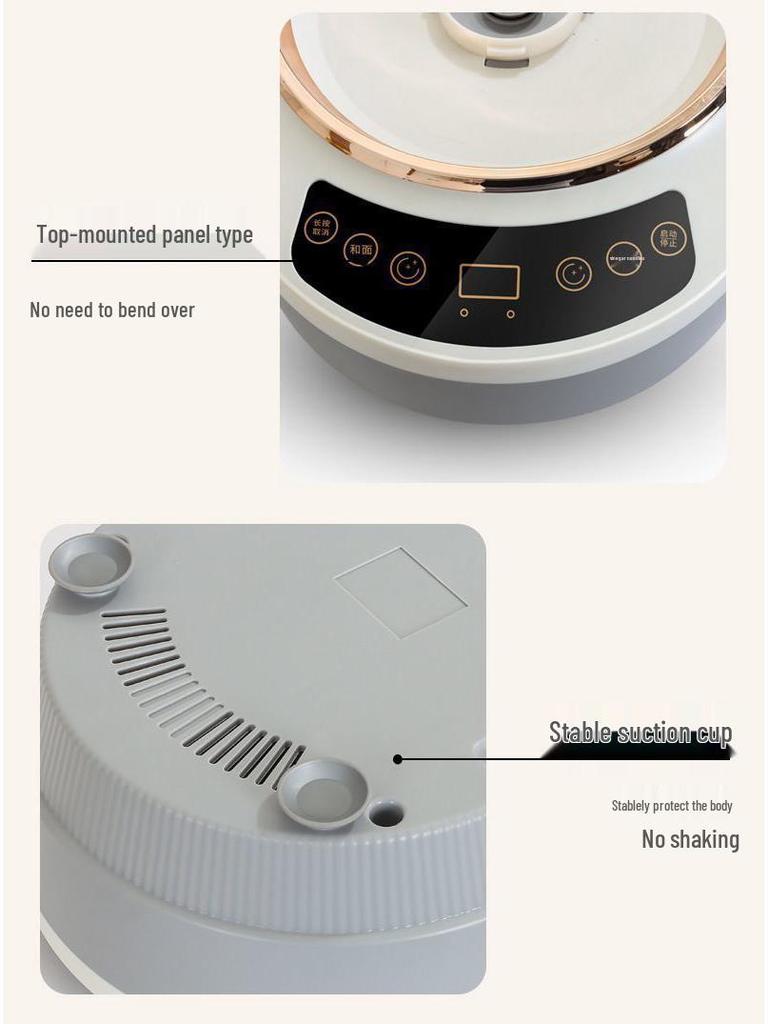 Kompakter automatischer elektrischer Teigkneter & Teigmischer: Multifunktionale Küchenmaschine zum Kneten, Schlagen und Fermentieren