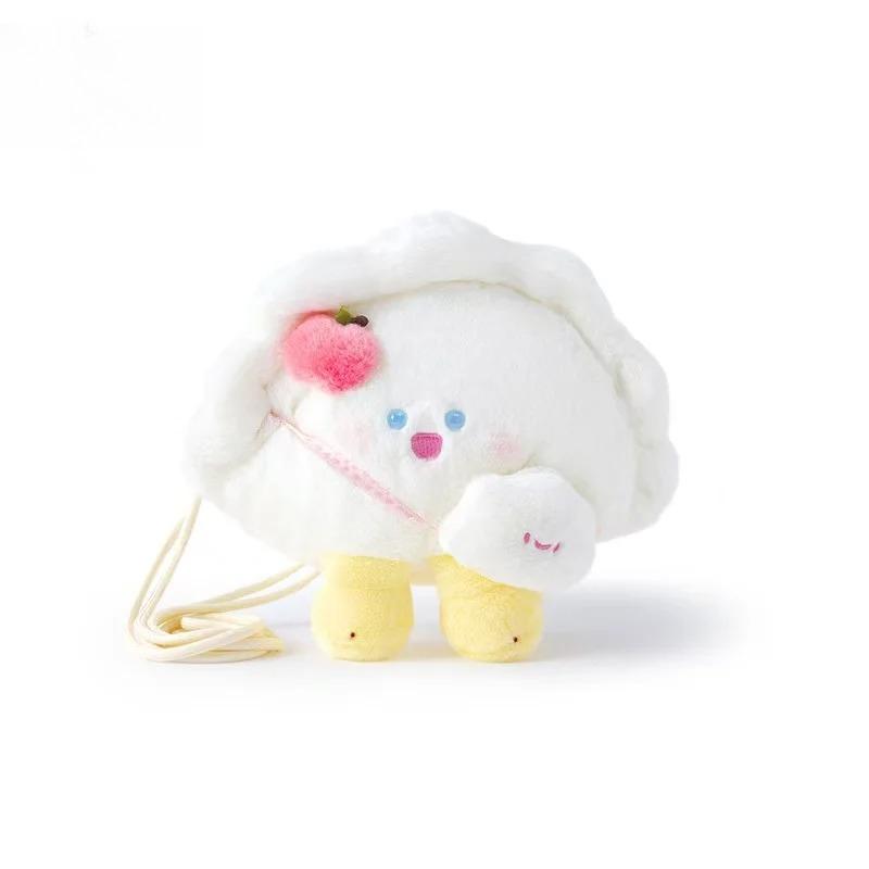 27cm New Simulation Food Dumpling Crossbody Bag Series Plush Toy Figurine Cartoon Anime Cute Gift for Friends Fun Doll