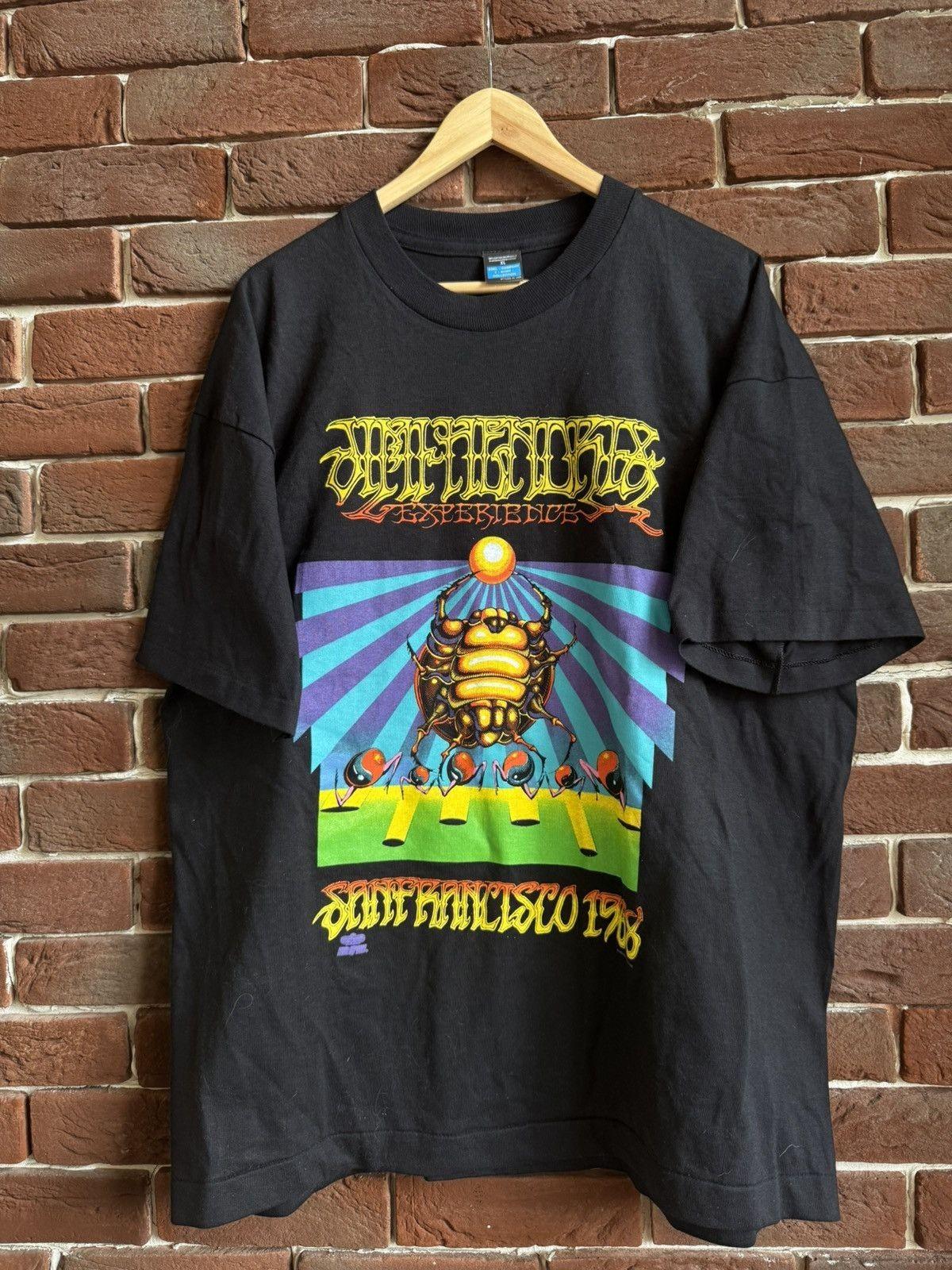 Vintage 90s Jimi Hendrix Experience Band Rock Black Unisex T-Shirt S