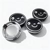 4pcs 58MM 54MM Smile Logo Emblem Badge Car Wheel Center Caps Wheel Hubcaps Rim Hub Center Dust Cover Replace Car Accessories