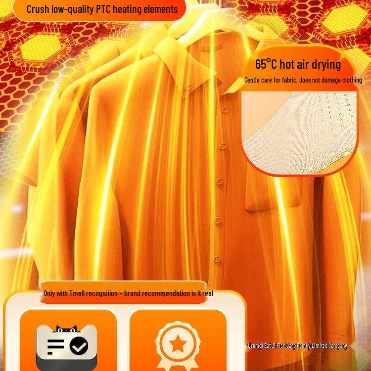 Compact Foldable Automatic Clothes Dryer for Home and Dorms Other