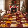 Red Christmas Living Room Home Decoration Carpets Antiskid Washable Bedroom Gift Area Rug Soft Plush Parlor Xmas Tree Luxury Mat