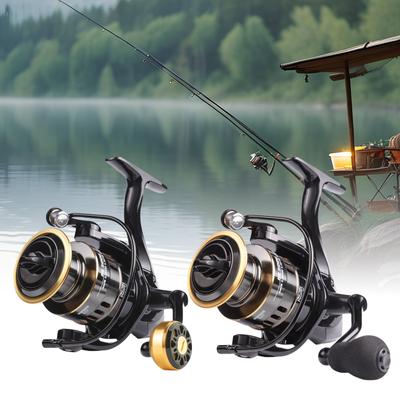 Professional Carp Fishing Reel HE1000-7000 Fishing Spinning Reel for Freshwater Handle Interchangeable 5.2:1 Gear Ratio