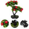 Artificial Fruit Tree Bonsai Faux Pot Lightweight Tabletop Ornament for Kitchen Room