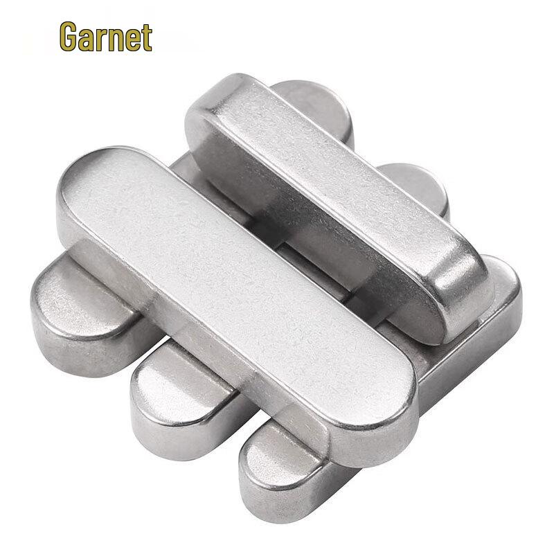 304 Stainless Steel Round Corner Type A Flat Key 5x5x60 mm (5 pieces)