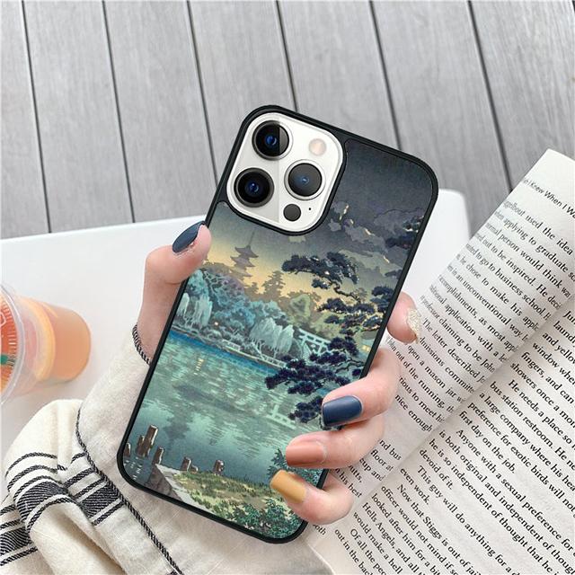 Ukiyo e Japanese style Art painting Cover For iPhone 17 Air 15 16 14 13 12 Pro Max 11 Pro Max Plus Phone Case Coque