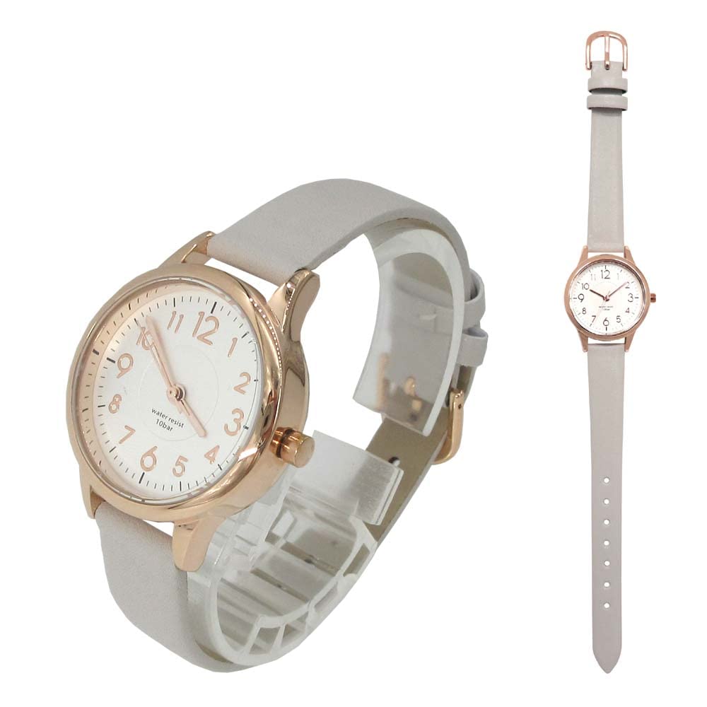 [Fieldwork] Waterproof Juvia Analog Leather Strap ST257p-5 Women's Black