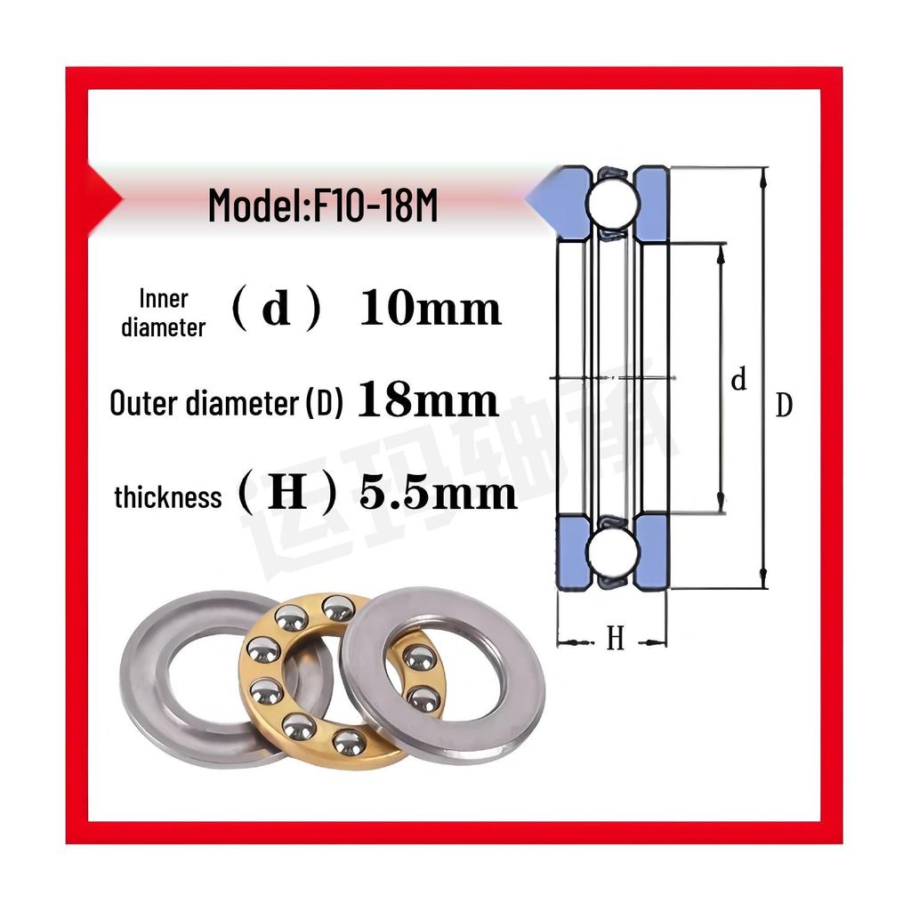 Mini-Axial-Rillenkugellager F9-20M bis F10-20M
