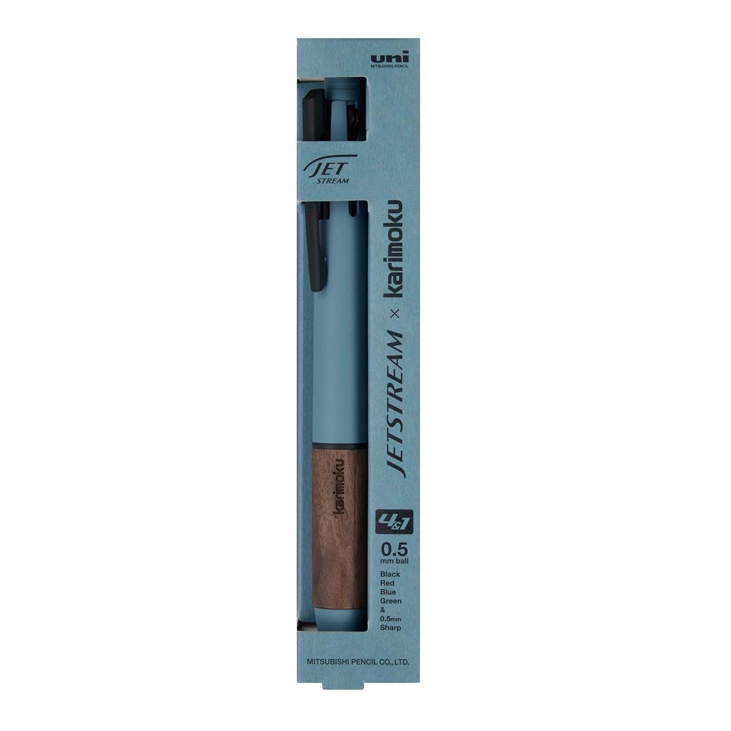 Mitsubishi Pencil Multi-Function Pen Jetstream Karimoku 41 0.5 Steel Blue MSXE5KF05.71