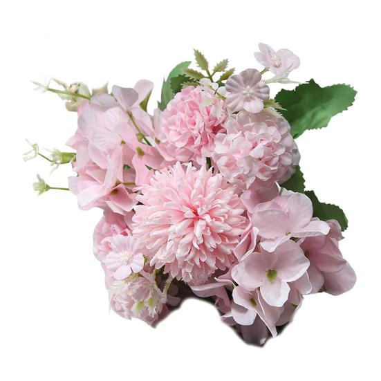 1/5/6Pcs Artificial Rose Bouquet 7 Fork Fake Silk Flower with Green Leaves Home Wedding Party Table Centerpiece Indoor Outdoor Faux Bloom Decoration