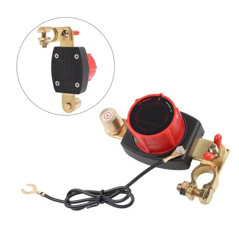 Battery Cut Switches With LED Voltage Meter On Off Power Cut High Current 250A Isolator for Trucks Buses & Marine Use