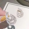 CAOSHI Wunderschöne Stilvolle Ohrstecker für Damen Brillanter Zirkonia Schmuck für Verlobungsfeier Luxuriöser Schmuck Geschenk