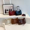 Red Shoulder Bag for Women  New Leather Texture  Luxury Crossbody Bag  Wedding Designer  Bride  Trendy
