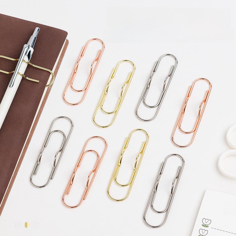 Metal Pen Clip: Strong Stationery Paper Clip for Office & Book Organization
