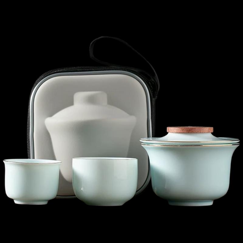 

Pinjian PJB061 Portable Ceramic Travel Tea Set