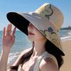 New Eaves Printed Bucket Hat Spring and Summer Versatile Sun Hat Go Out Casual Sun Hat