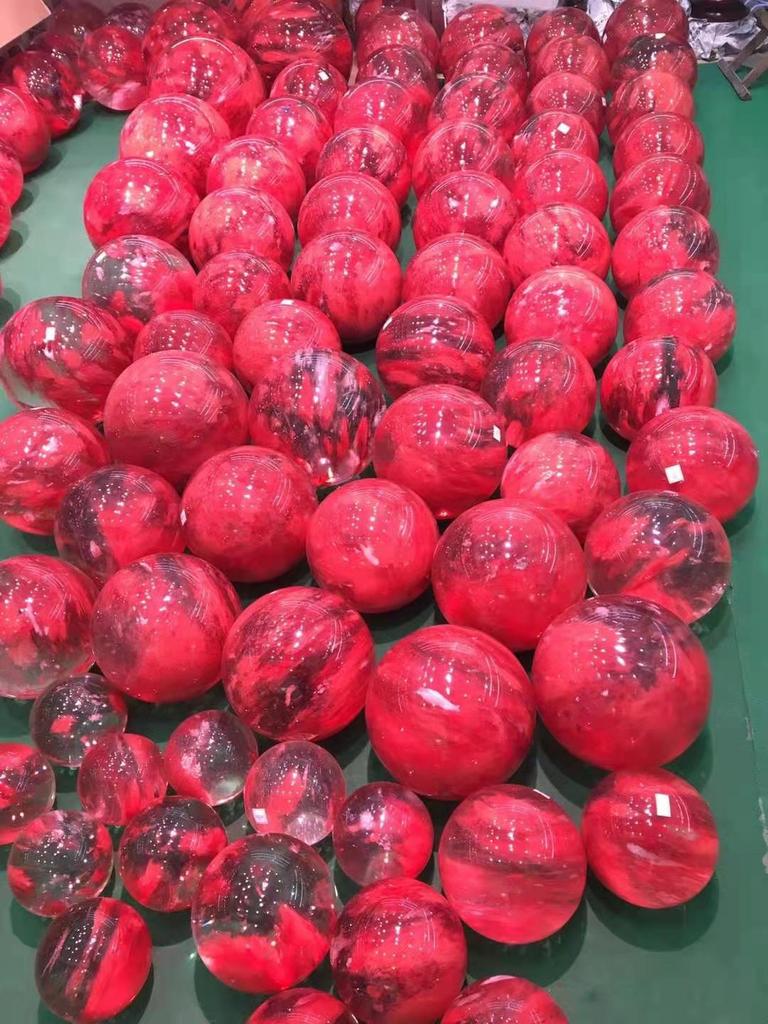 5cm Polierter Natürlicher Roter Kristallkugel - Hausdekorations-Ornament