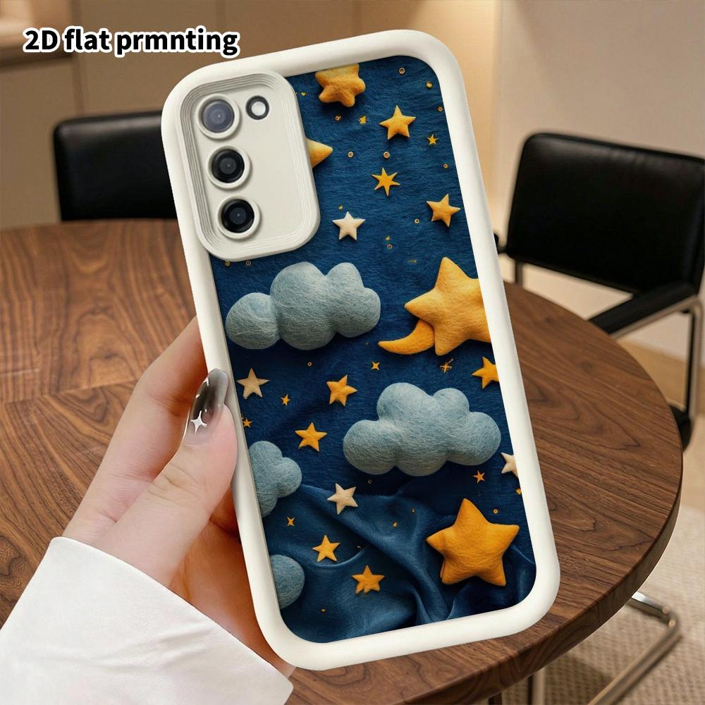 Phone Case: 2D Flat, Suitable for Samsung Galaxy A34 A35 M05 M06 S20 S22 S21 FE Plus 5G Protective Case, Starry Sky Fabric, Perfect Christmas and Hall