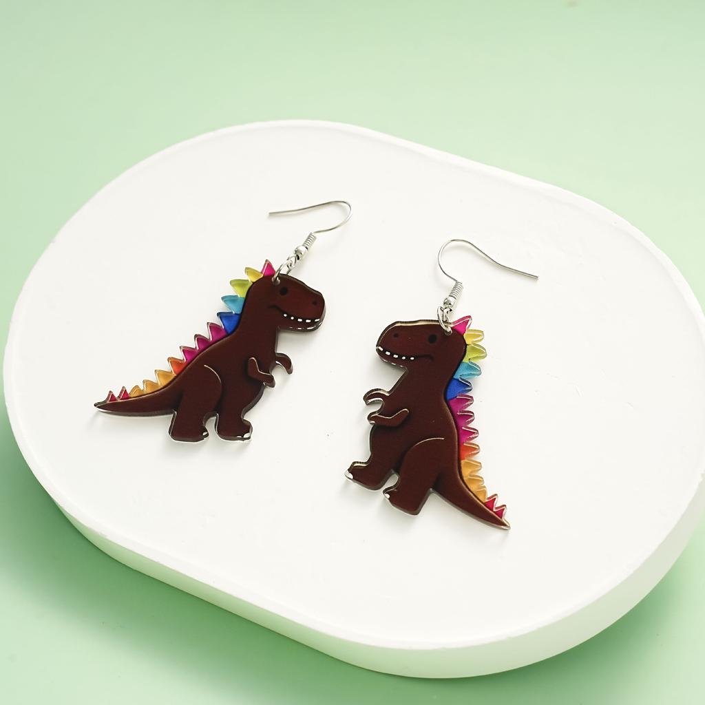 Acrylic Earrings, Cartoon Dinosaur Love Gorilla Bird Earrings, Earrings For Women