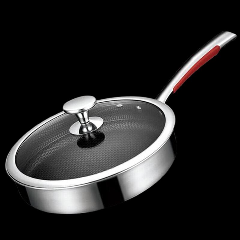 KOMBBACH 3rd Gen Honeycomb 316 Stainless Steel Frying Pan