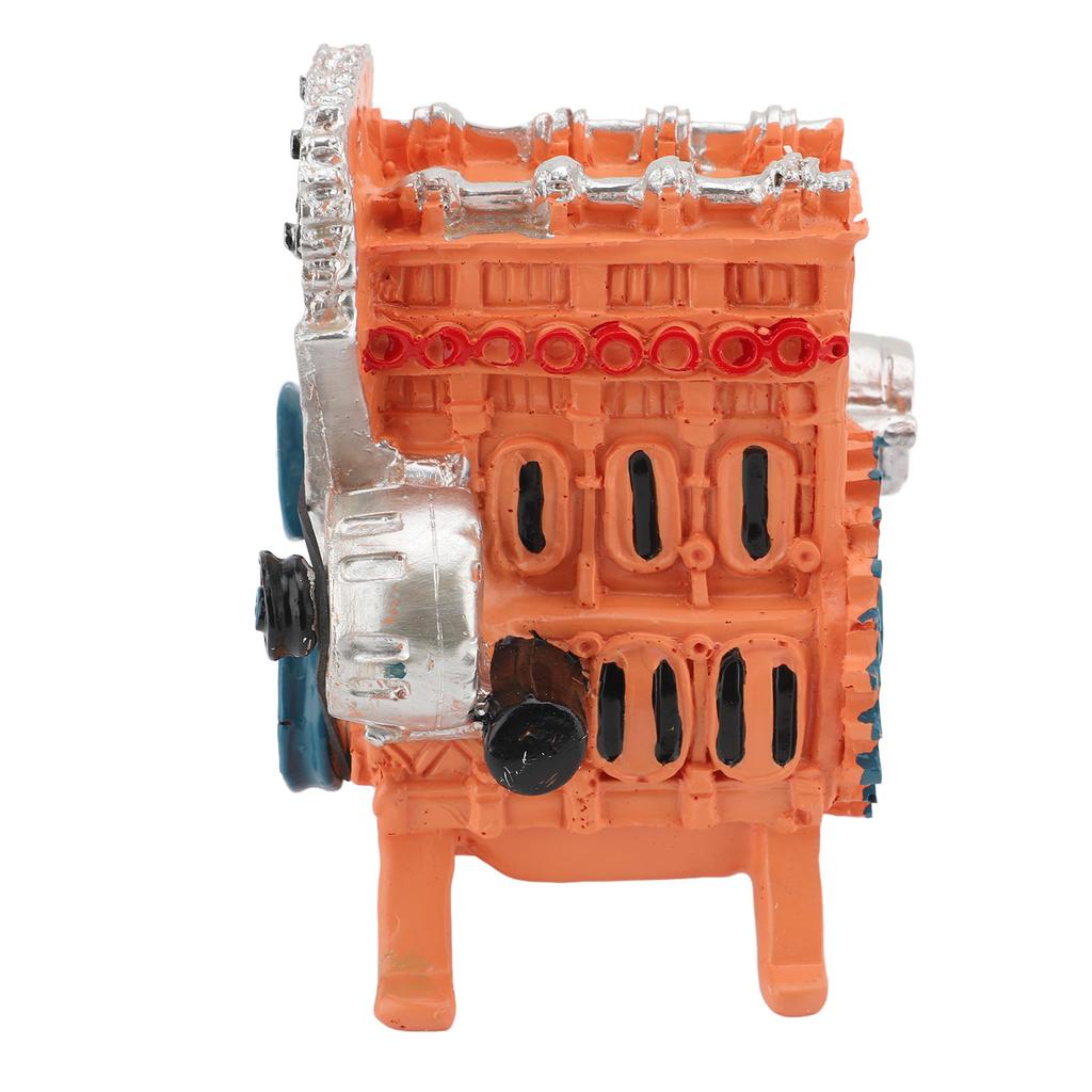 Car Engine Model Resin 8 Cylinder Car Engine Model Desktop Display Ornament Home Decoration for Teens Adults