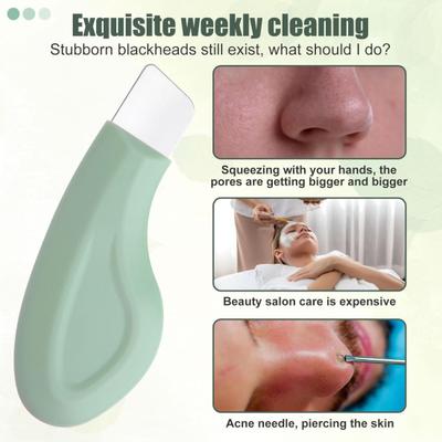 Blackhead Remover Silicone Face Scraper for Deep Cleansing Travel-friendly Skin Scrubber Face Spatula