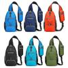 Mans Nylon Crossbody Bag Lightweight Chest Bag Shoulder Backpacks Travel Sling Bag Casual Daypacks for Outdoor Hiking