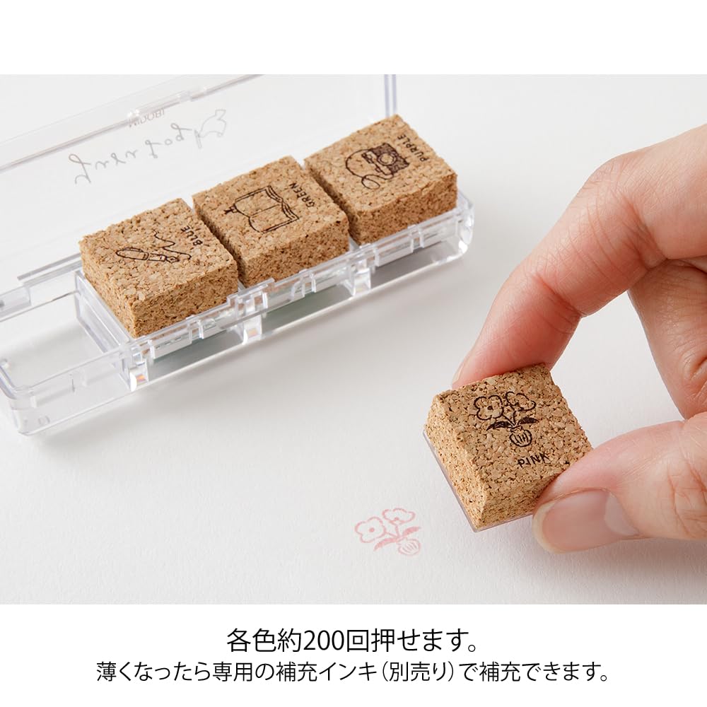 Midori Stamp Yurulog Penetration Stamp Living Pattern 35617006