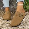 *able Round Toe Sexy and Comfortable Flat Shoes Spring and Summer Baotou Elegant Casual Slippers for Women