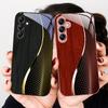 Wood grain mesh black For Samsung A 20 30 22 23 24 25 26 31 32 33 34 35 42 50 51 52 53 54 55 56 70 71 72 73 glass phone case