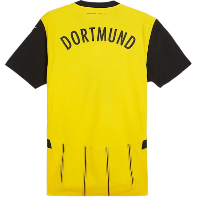 Puma Borussia Dortmund 24-25 Season Football Series SS24 Comfortable Crew Neck Short Sleeve T-Shirt Men Tops Yellow 774945-01