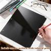 3 Ring Plastic Binder Dividers, Black Dividers with 5 Tabs, Durable Index Binder, Blank Write Erase Page Divider for School Office Home Organizing
