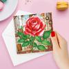 8pcs DIY Diamond Painting Greeting Card Set Diamond Art Greeting Cards Diamond Art Handmade Cards for Festivals and Celebrations