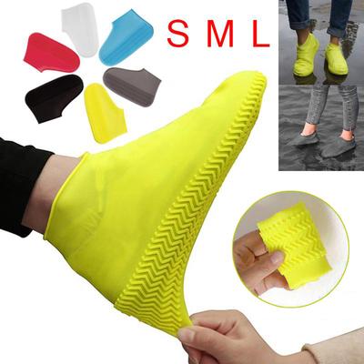 1 par unissex para capas de sapatos de silicone internos botas de chuva botas impermeáveis ​​protetores de sapatos reutilizáveis