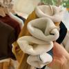 Children's Velvet Semi-turtleneck Bottoming Sweater Autumn and Winter Korean Baby Integrated Velvet Inner Top Tide