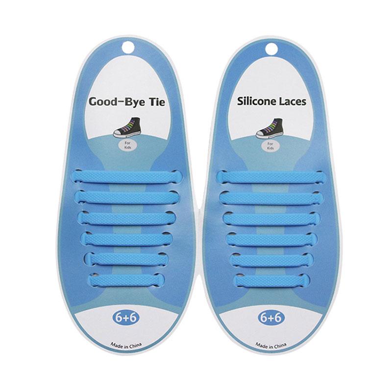 Silicone World Silicone Elastic Shoelaces Unisex Athletic No Tie Shoe Lace All Sneakers Fit Quick Shoe Lace For Adults Kids